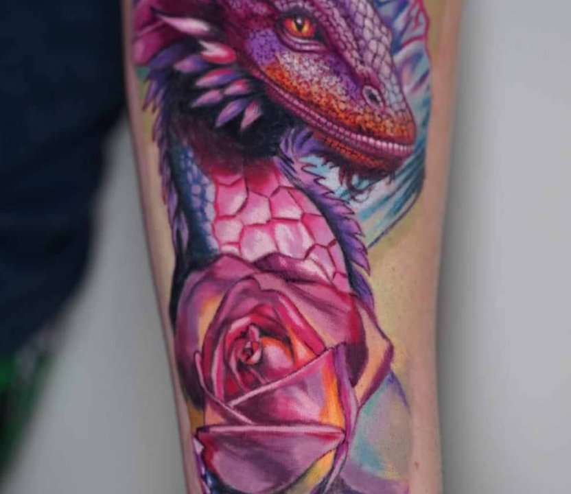 surreal drag tattoo